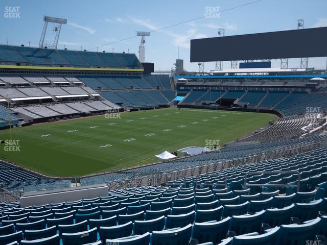 Seating view for EverBank Stadium Section 217