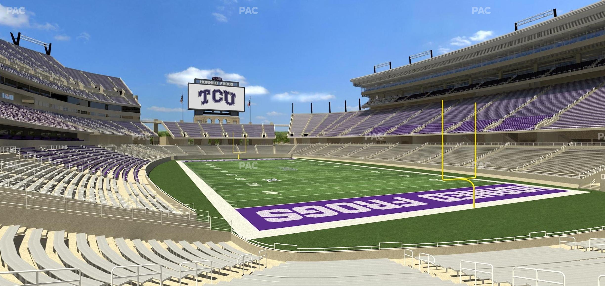 Seating view for Amon G. Carter Stadium Section 136