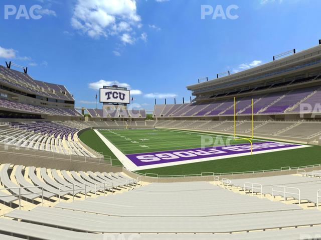 Seating view for Amon G. Carter Stadium Section 136