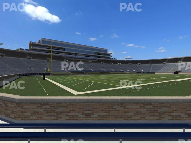 Seating view for Notre Dame Stadium Section 15