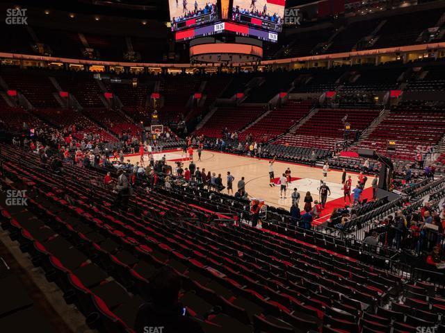 Seating view for Moda Center Section 121