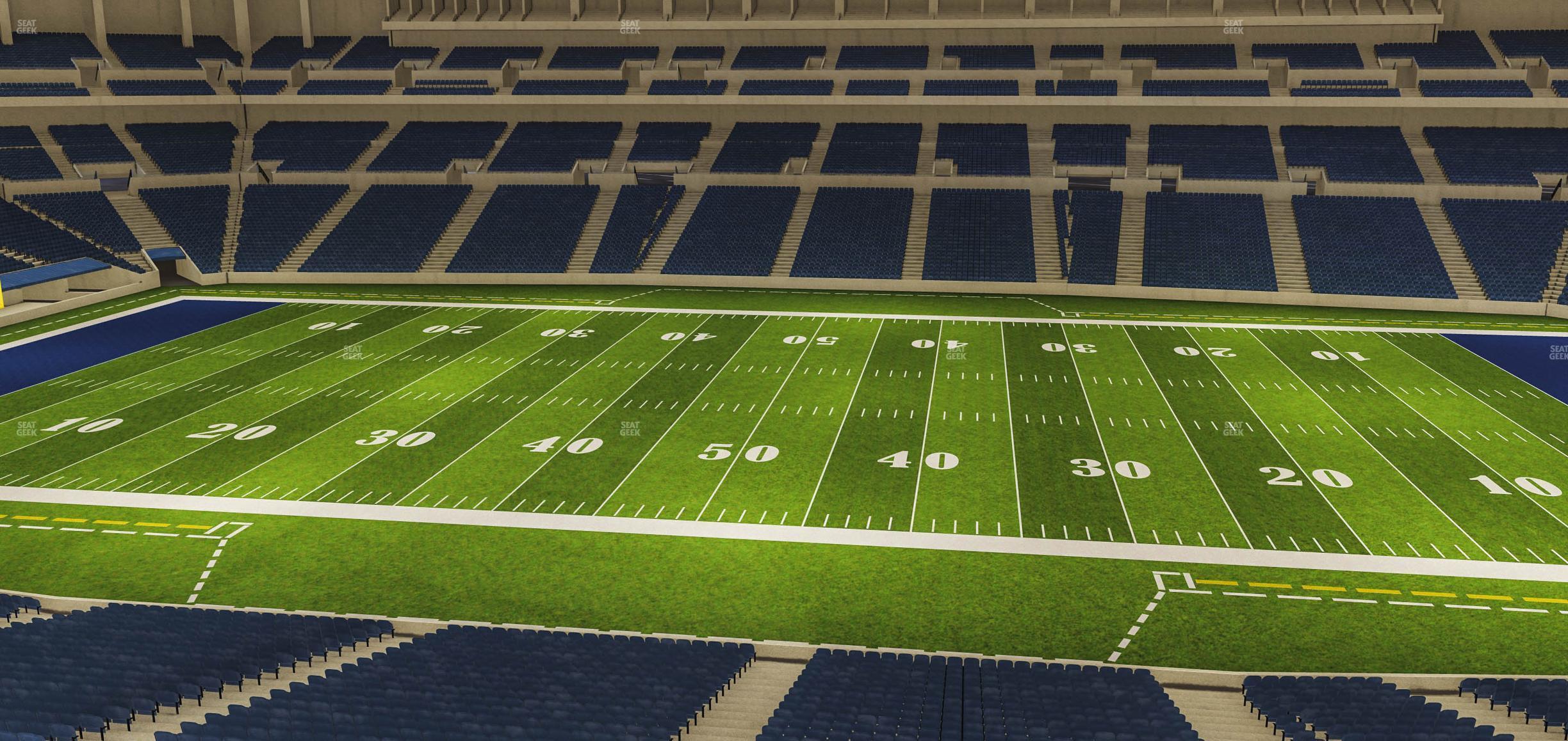 Seating view for Lucas Oil Stadium Section 312