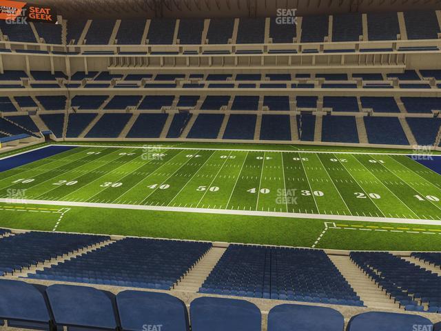 Seating view for Lucas Oil Stadium Section 312