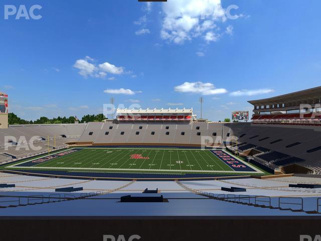 Seating view for Vaught Hemingway Stadium Section West Chairbacks 3