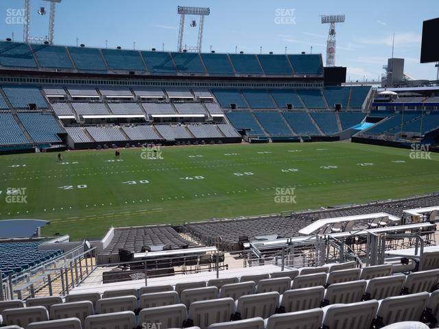 Seating view for EverBank Stadium Section Gallagher Club 112