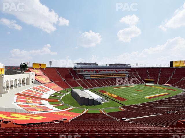 Seating view for Los Angeles Memorial Coliseum Section 327