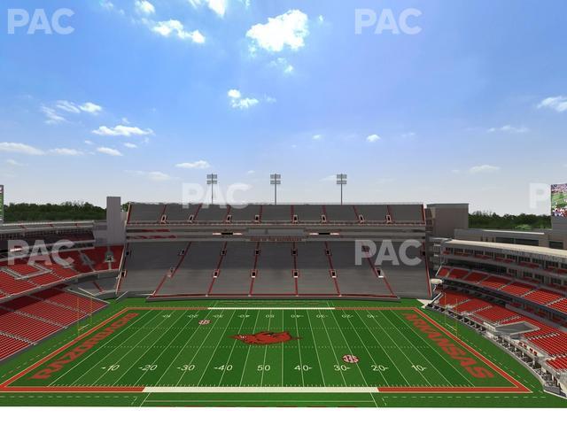 Seating view for Razorback Stadium Section 523 1