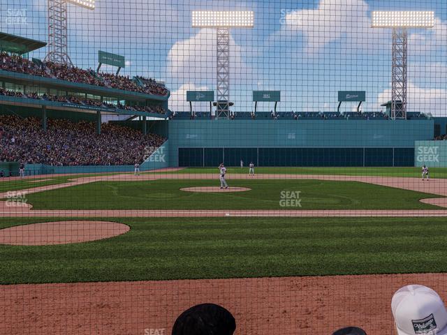 Seating view for Fenway Park Section Field Box Club 32