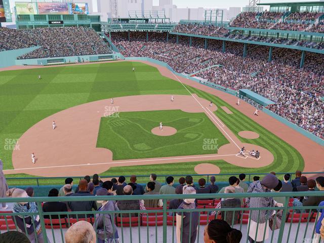 Seating view for Fenway Park Section Aura Pavilion Box 6