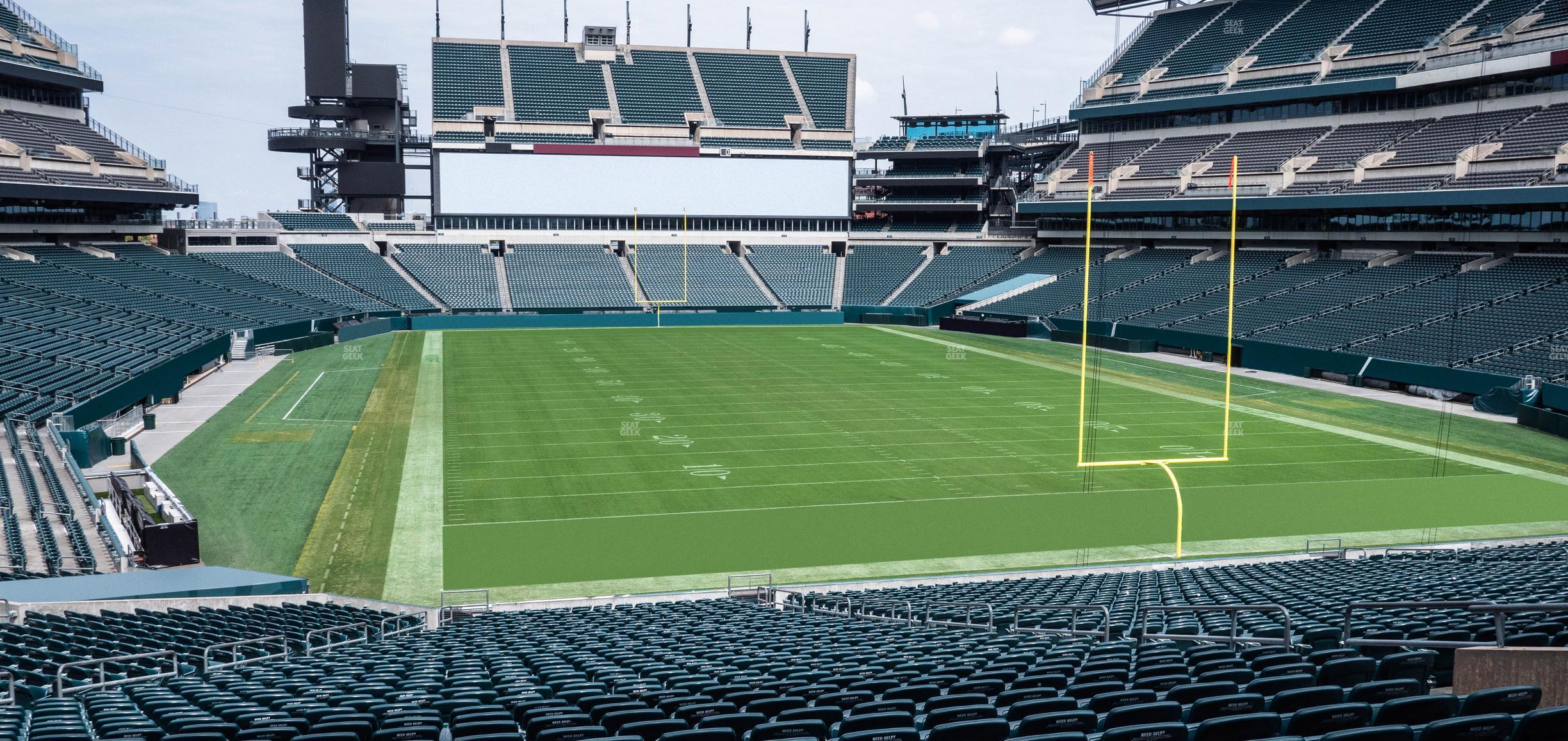 Seating view for Lincoln Financial Field Section 108