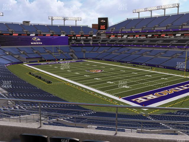 Seating view for M&T Bank Stadium Section 246