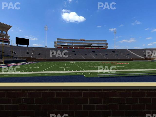 Seating view for Vaught Hemingway Stadium Section Chairback Q