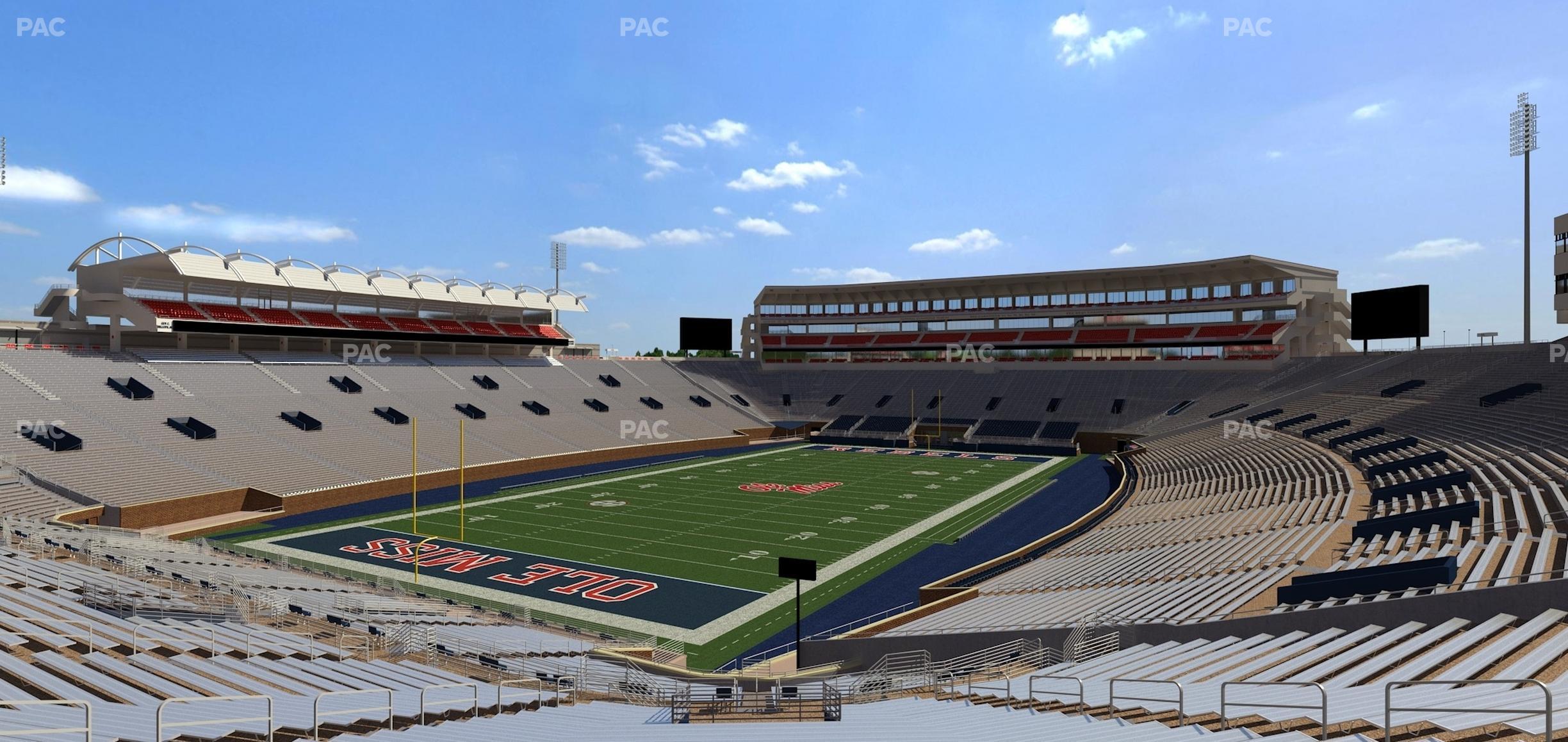 Seating view for Vaught Hemingway Stadium Section Student N 2