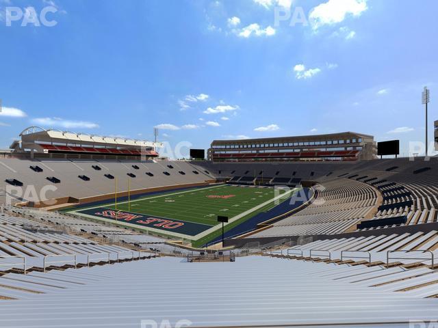 Seating view for Vaught Hemingway Stadium Section Student N 2