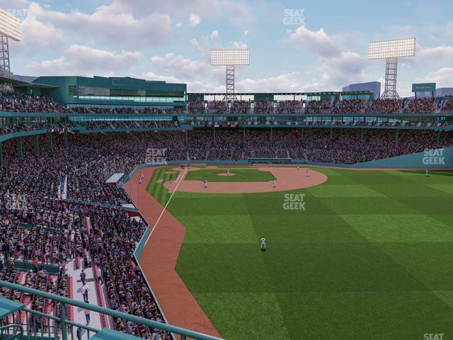 Seating view for Fenway Park Section Right Field Roof Deck Table 208