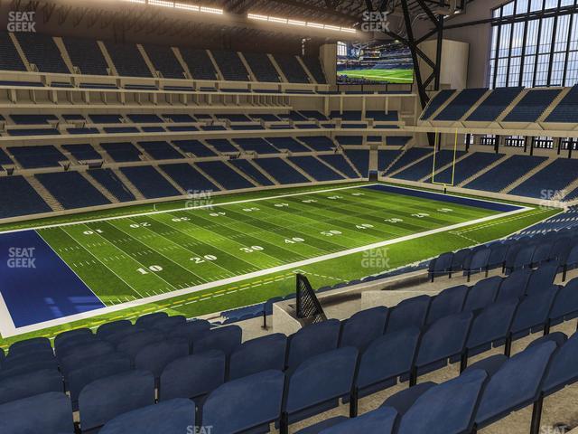 Seating view for Lucas Oil Stadium Section 418