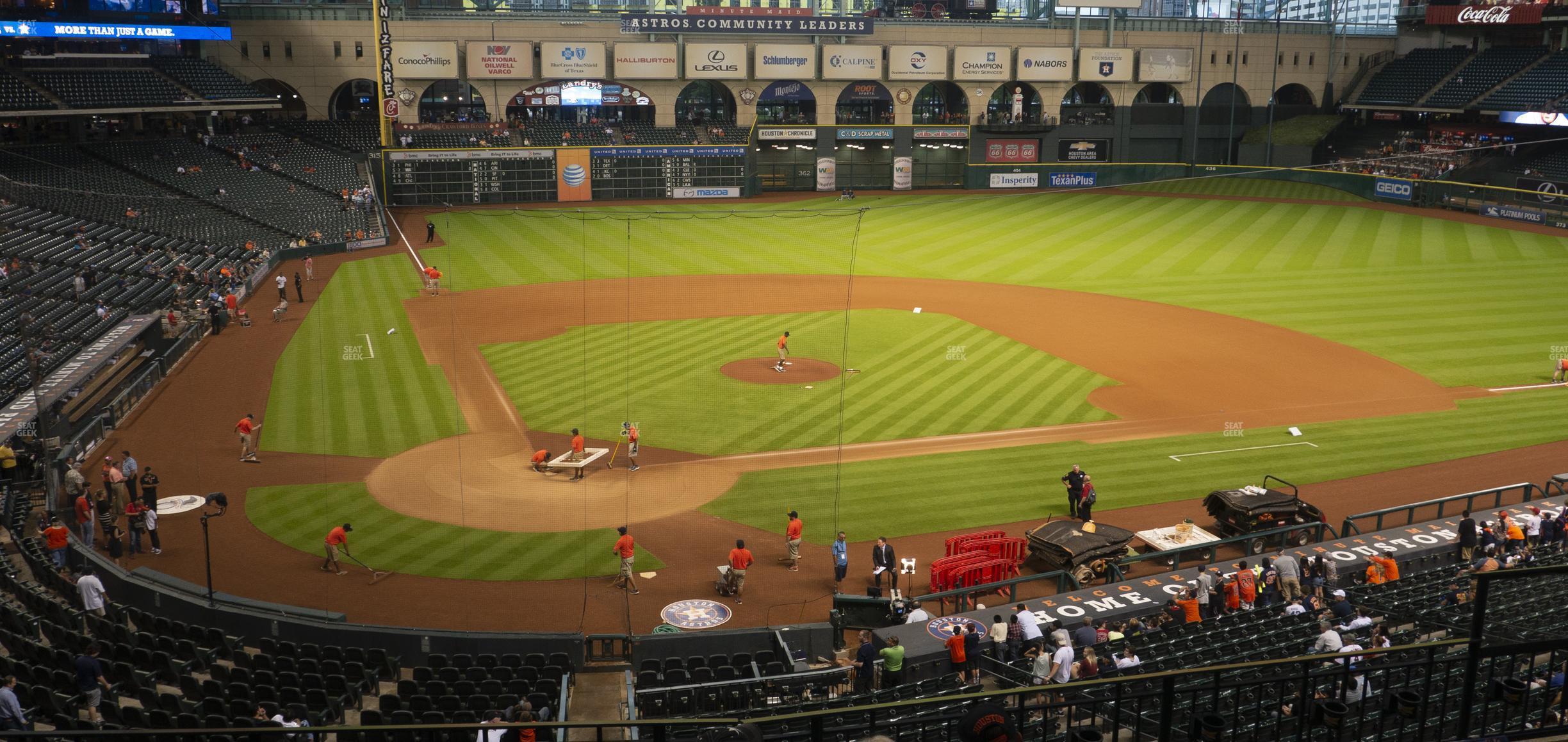 Seating view for Minute Maid Park Section 222