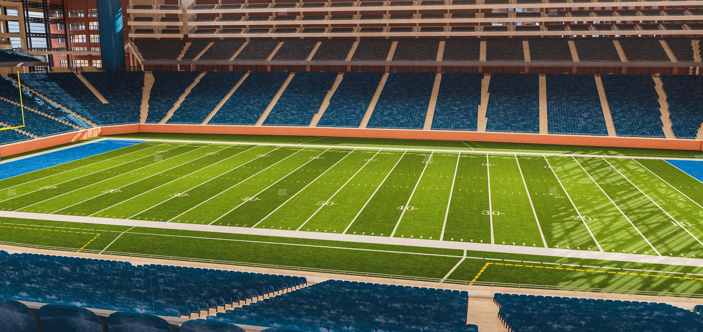 Seating view for Ford Field Section Club 232