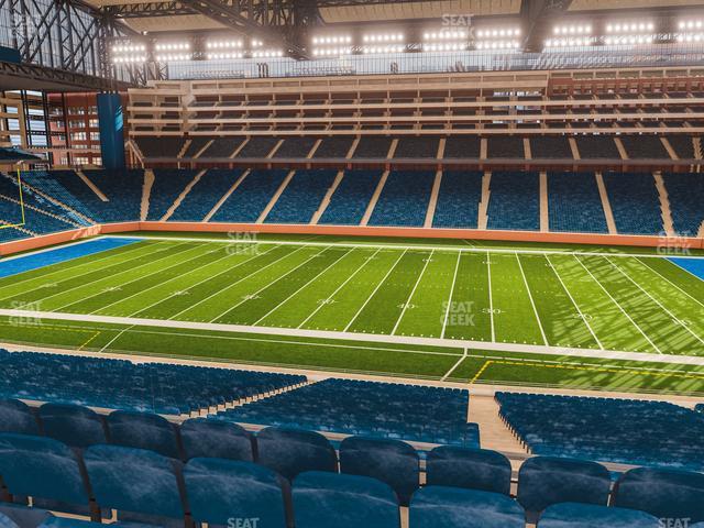 Seating view for Ford Field Section Club 232