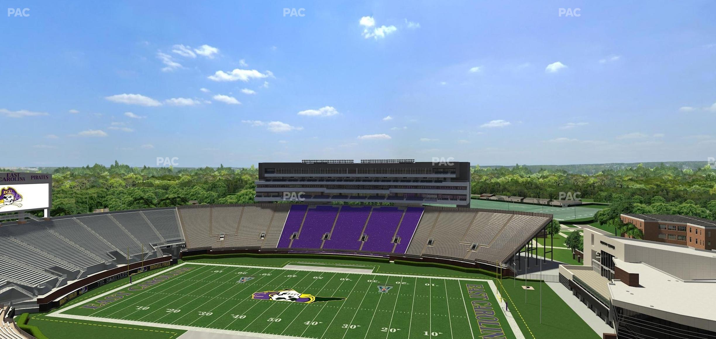 Seating view for Dowdy-Ficklen Stadium Section 215