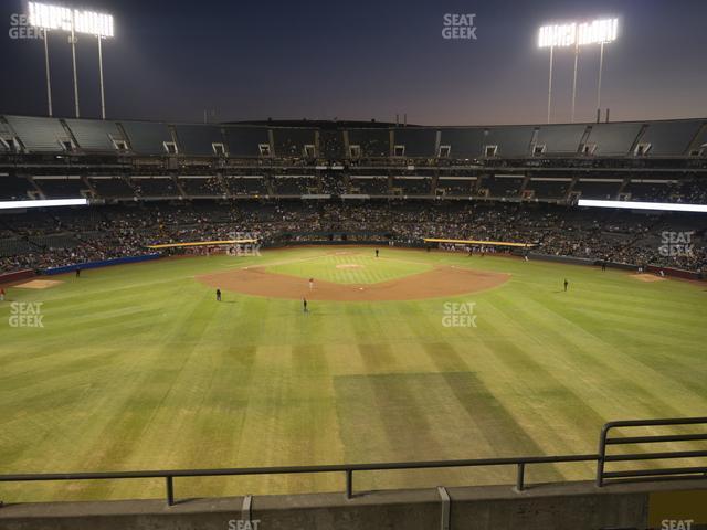 Seating view for Oakland Coliseum Section 243