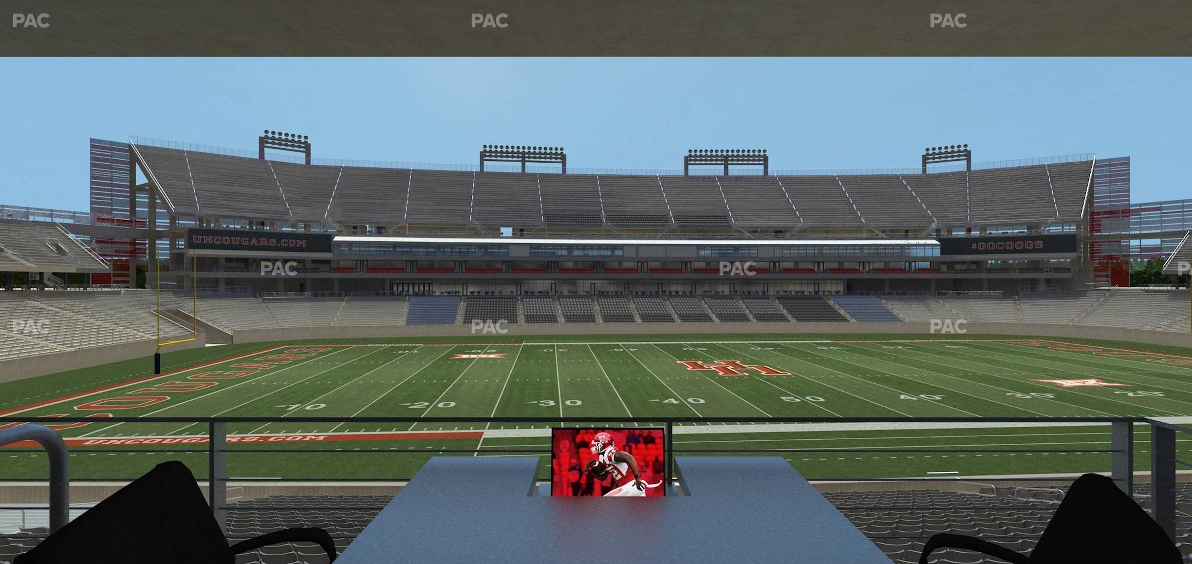 Seating view for TDECU Stadium Section Loge Box 38