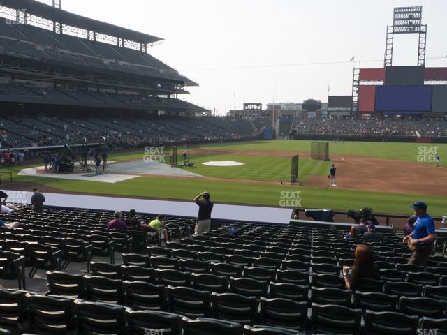 Seating view for Coors Field Section 122