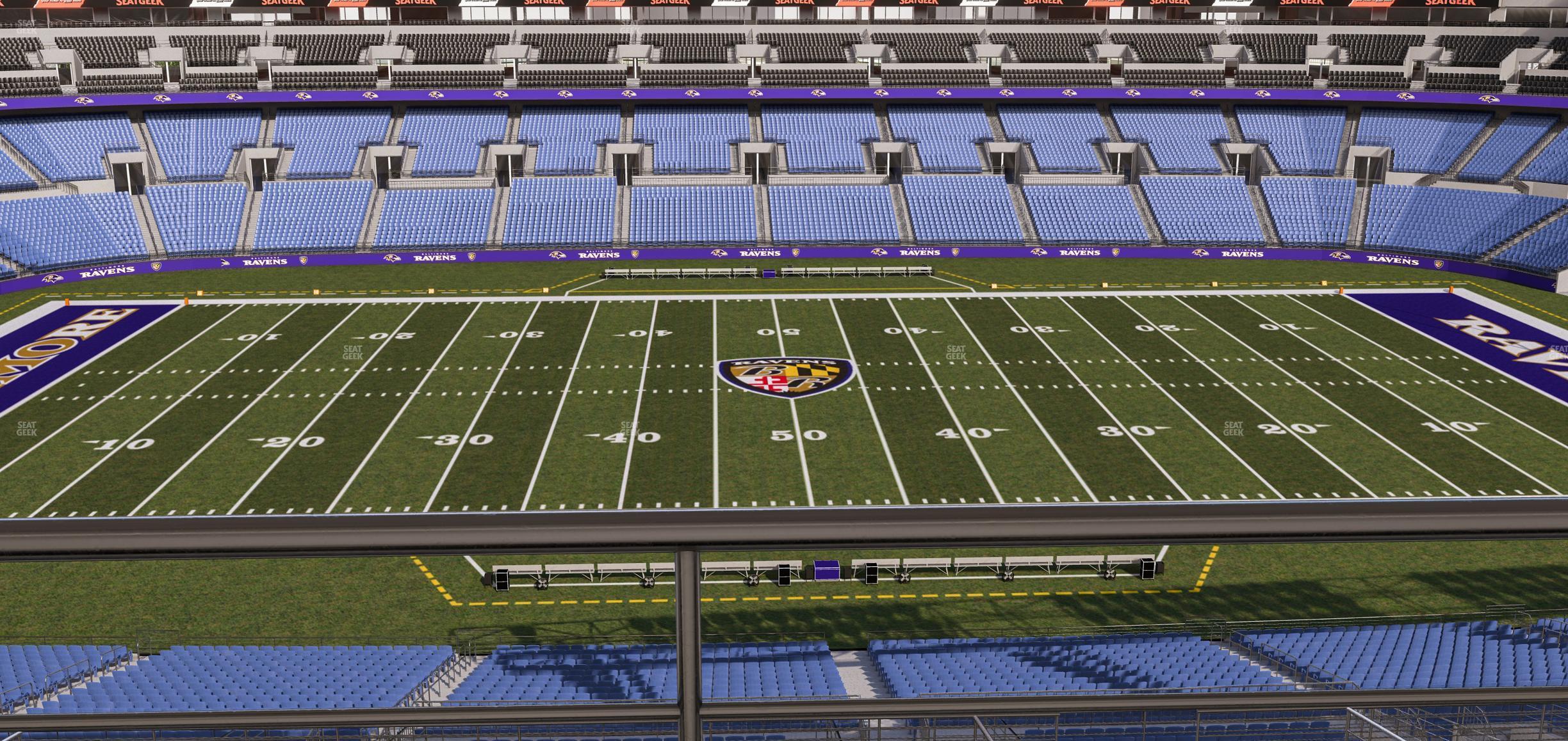 Seating view for M&T Bank Stadium Section Suite 439