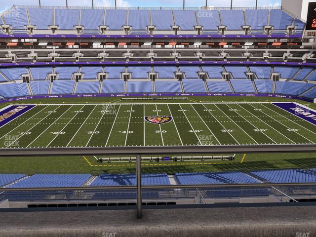 Seating view for M&T Bank Stadium Section Suite 439