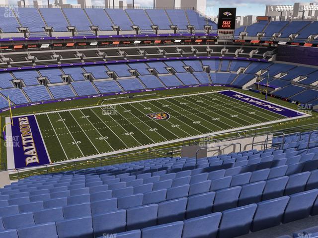 Seating view for M&T Bank Stadium Section 530