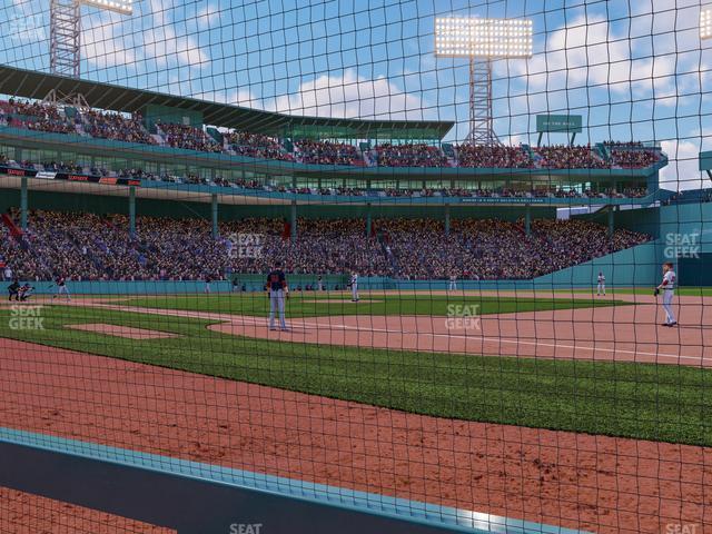 Seating view for Fenway Park Section Jim Beam Dugout Box