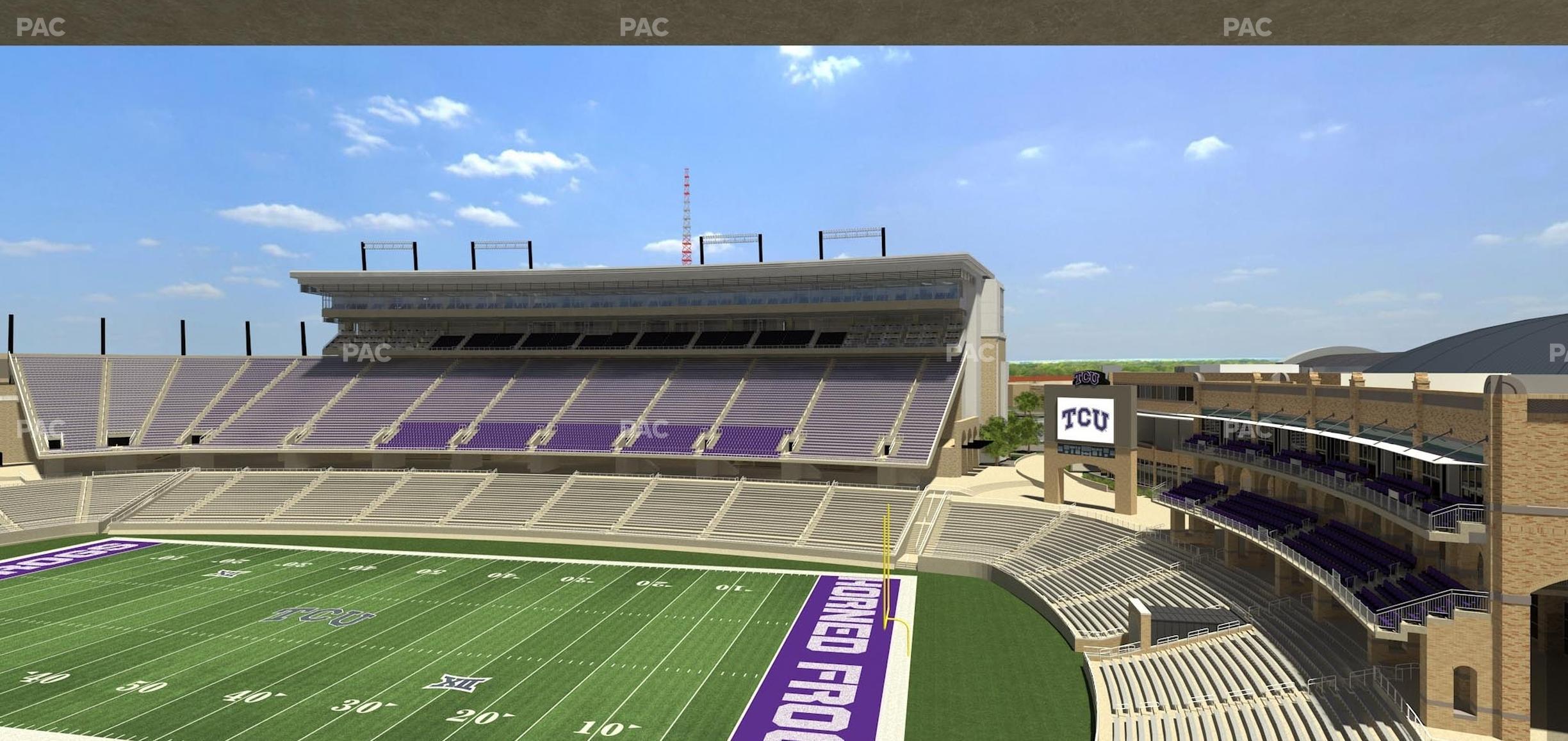 Seating view for Amon G. Carter Stadium Section Champions Suite 1