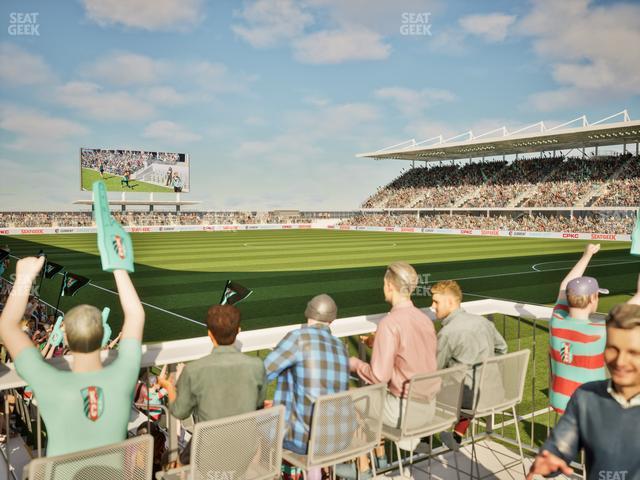 Seating view for CPKC Stadium Section Sw Group Area