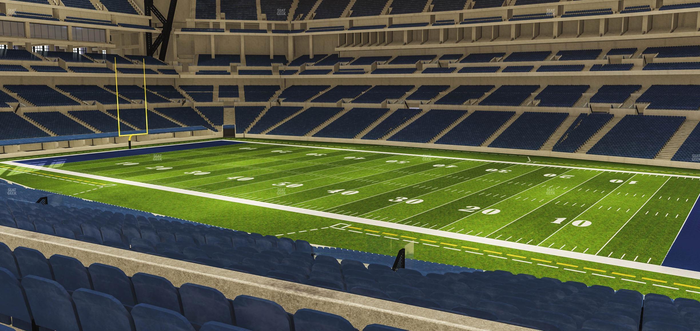 Seating view for Lucas Oil Stadium Section 209