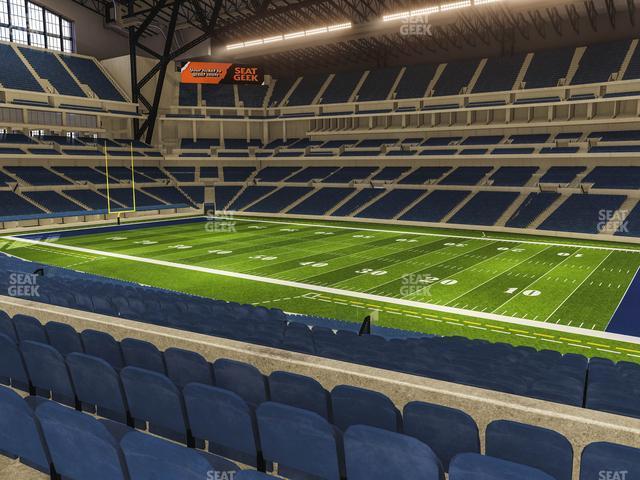 Seating view for Lucas Oil Stadium Section 209