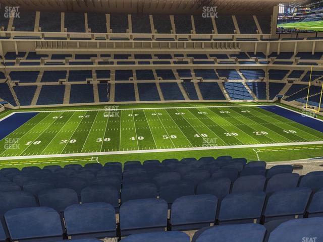 Seating view for Lucas Oil Stadium Section 441