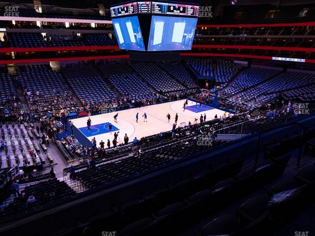 Seating view for American Airlines Center Section 220