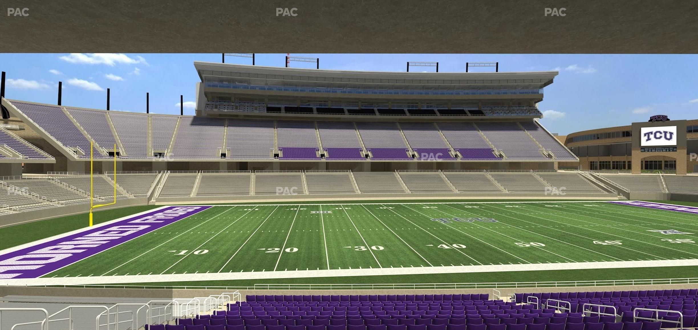 Seating view for Amon G. Carter Stadium Section Founders Suite 6