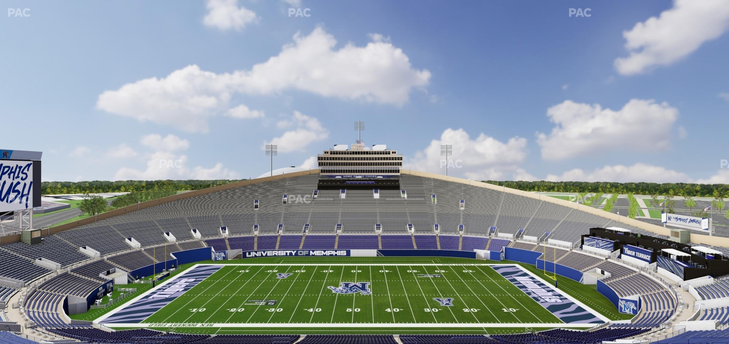 Seating view for Simmons Bank Liberty Stadium Section 120