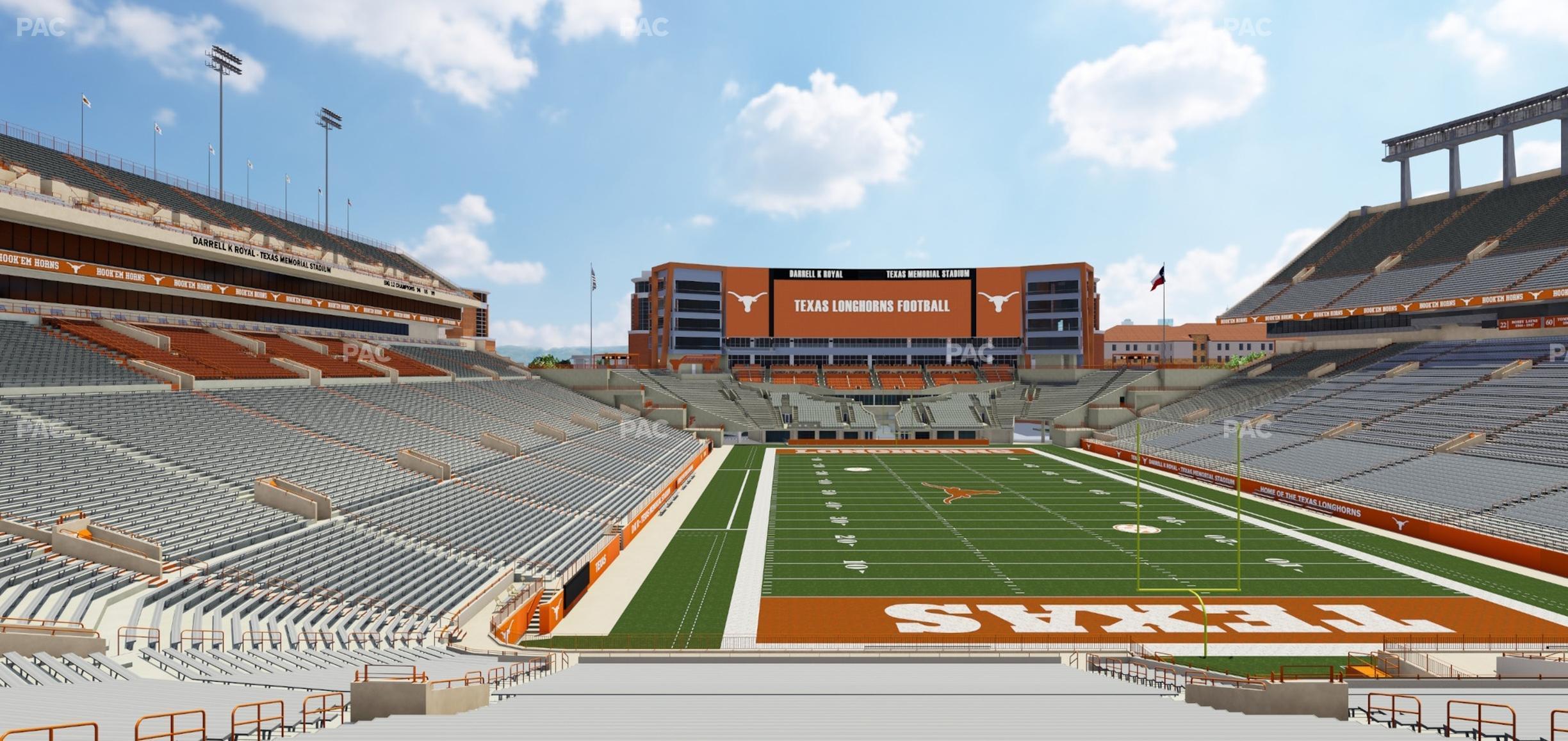 Seating view for Darrell K Royal - Texas Memorial Stadium Section 17