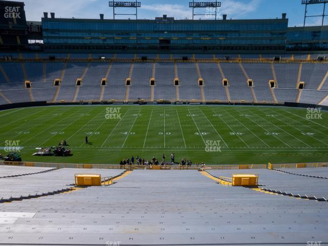 Seating view for Lambeau Field Section 119