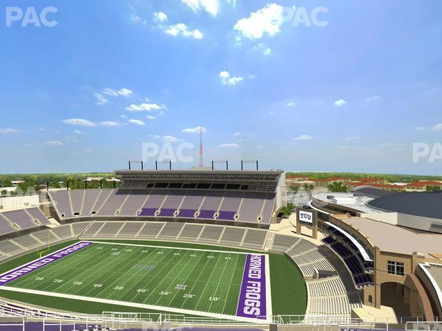 Seating view for Amon G. Carter Stadium Section 402