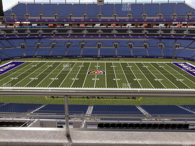 Seating view for M&T Bank Stadium Section Suite 412