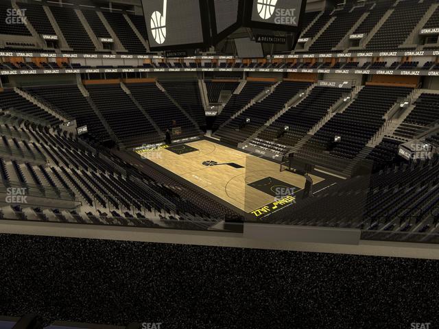 Seating view for Delta Center Section Suite 46