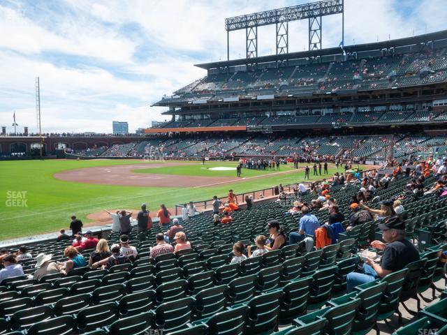 Seating view for Oracle Park Section Lower Box 128