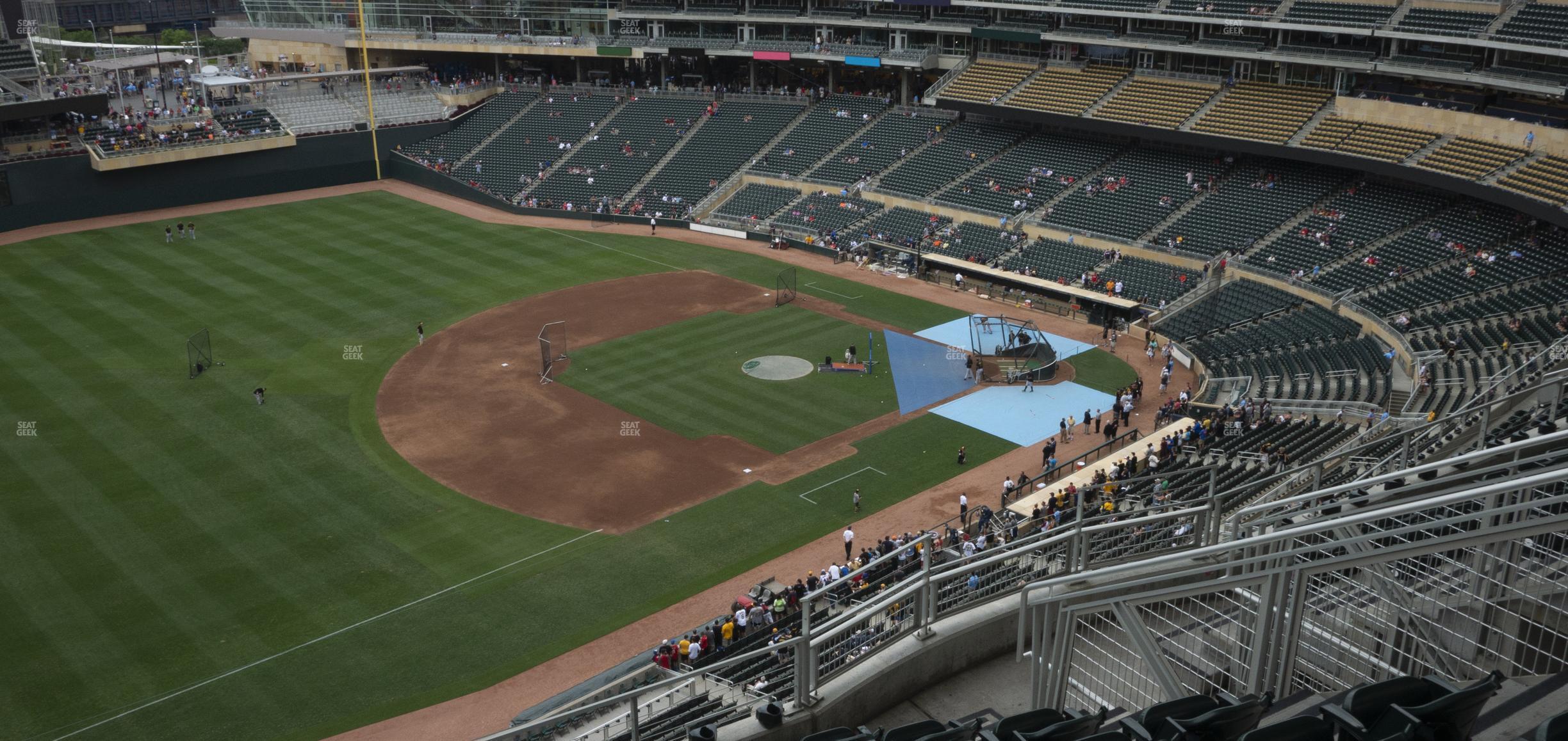 Seating view for Target Field Section 325