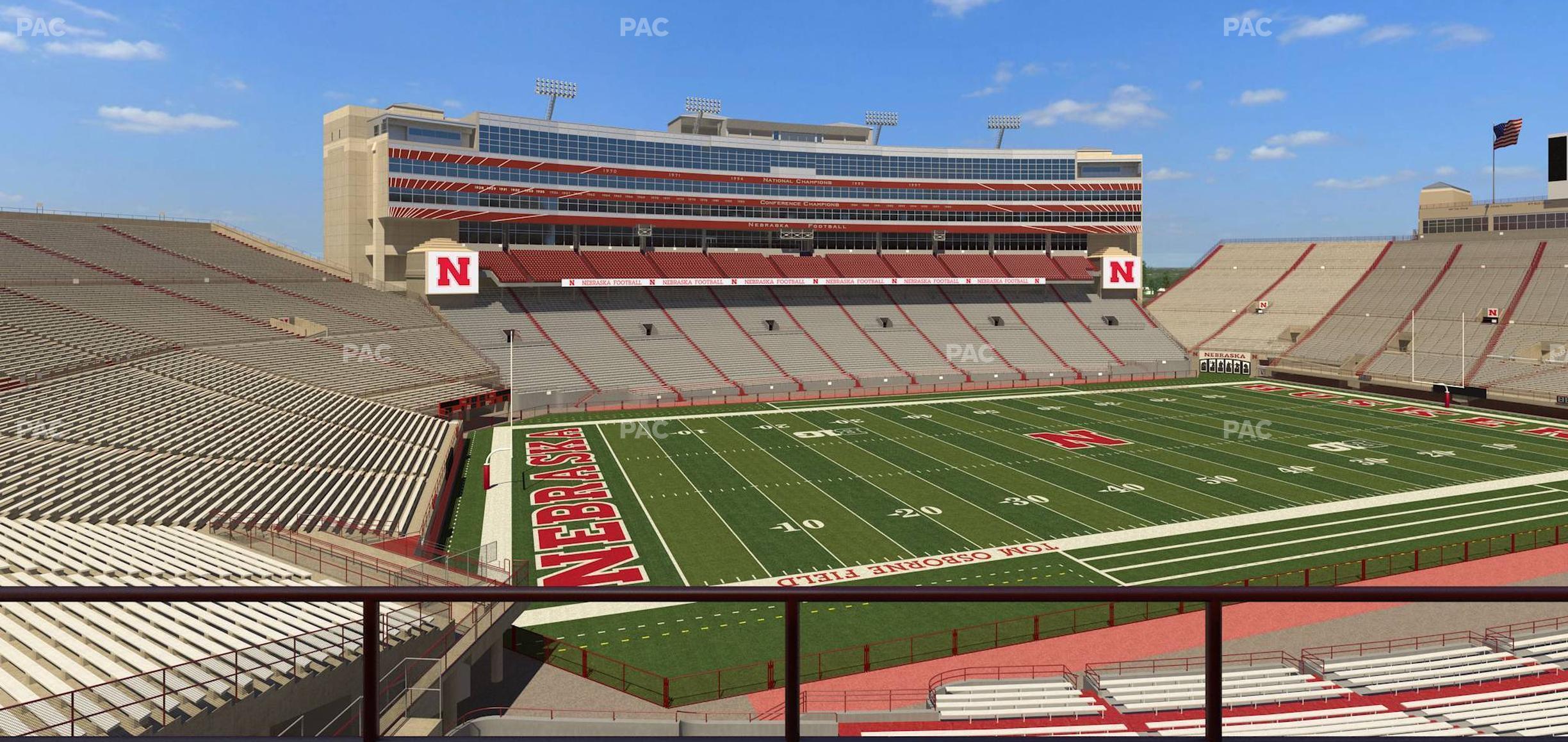 Seating view for Memorial Stadium Nebraska Section 211