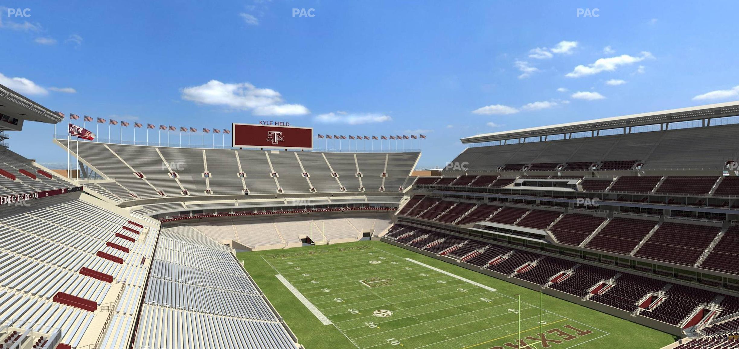 Seating view for Kyle Field Section 326