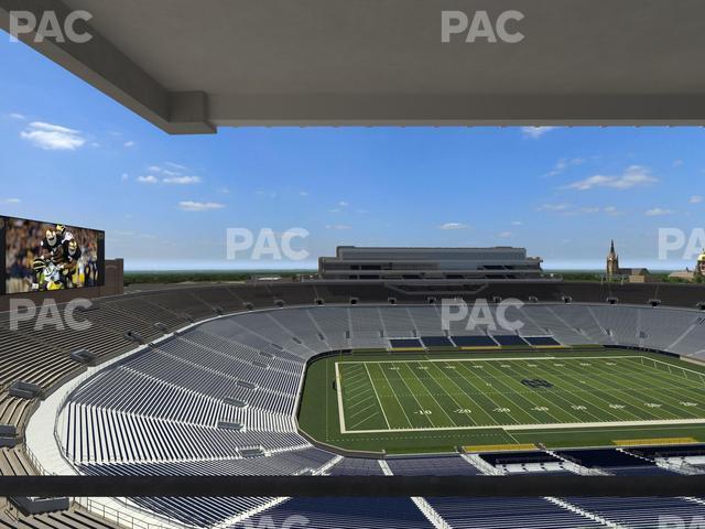 Seating view for Notre Dame Stadium Section Corbett Club 813