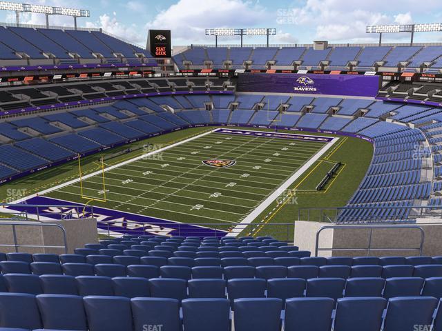 Seating view for M&T Bank Stadium Section 509